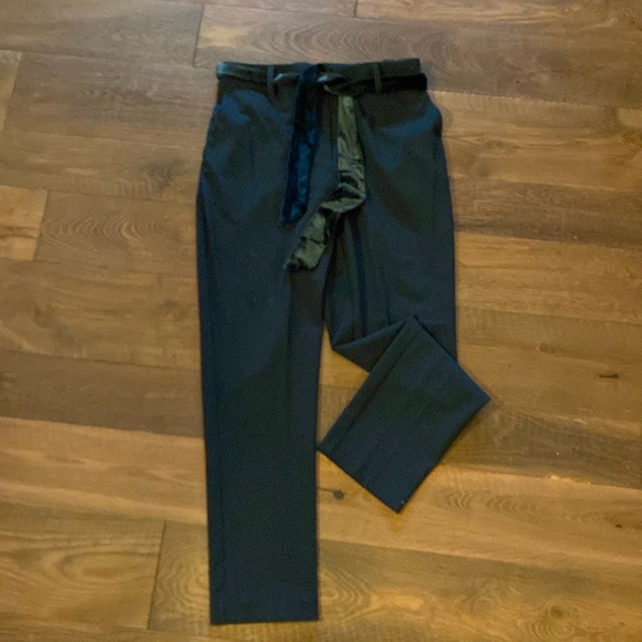 Jules leopard trauser w velvet belt - Picture 1 of 4